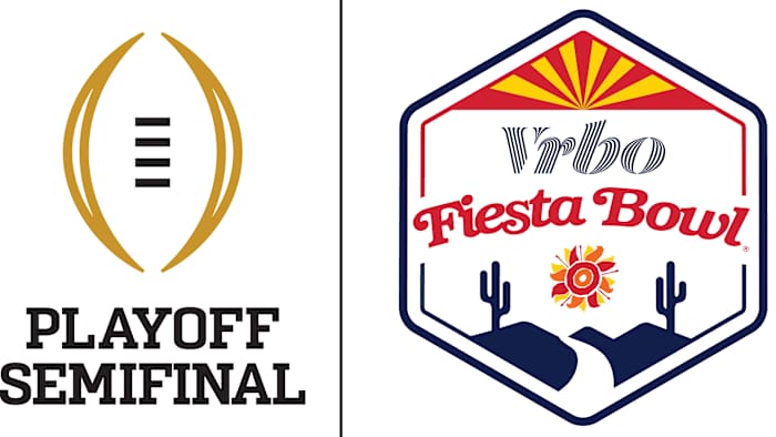 The new Vrbo Fiesta Bowl logo